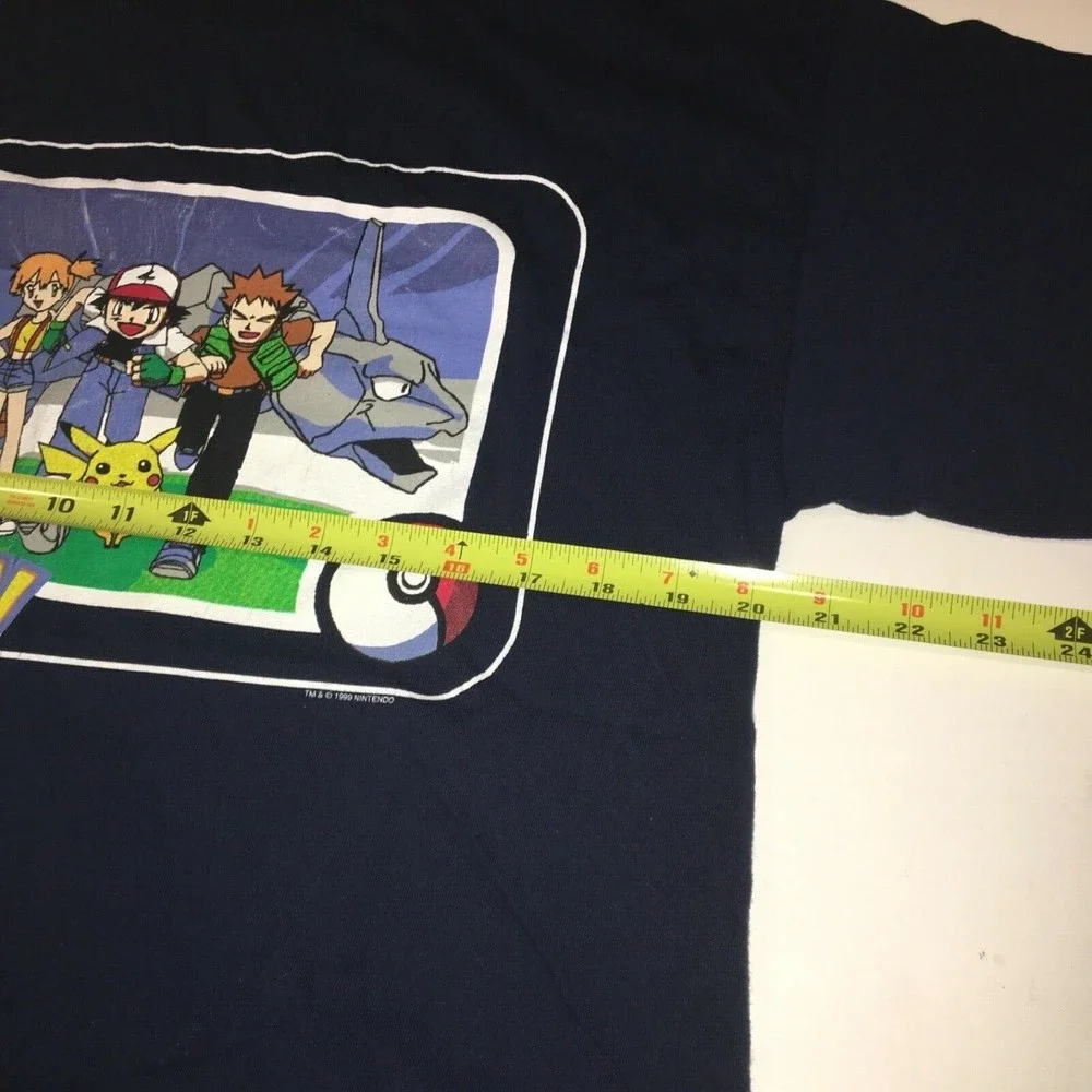 Vintage 1999 Nintendo Pokémon Anime Promo T Shirt Super Rare Large - Picture 3 of 5